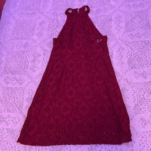 deep wine Abercrombie and Fitch halter neck dress - Picture 5 of 8